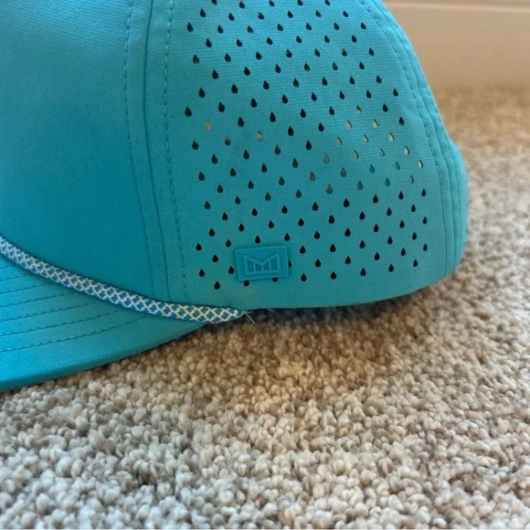 Melin Coronado Splash Hydro Neon Blue Flamingo Snapback Hat Good Vibes 56-60cm - Picture 2 of 15